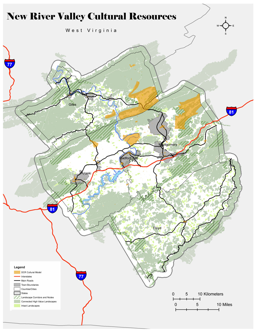 New River Valley Map Nrv Natural & Cultural Assets Mapping