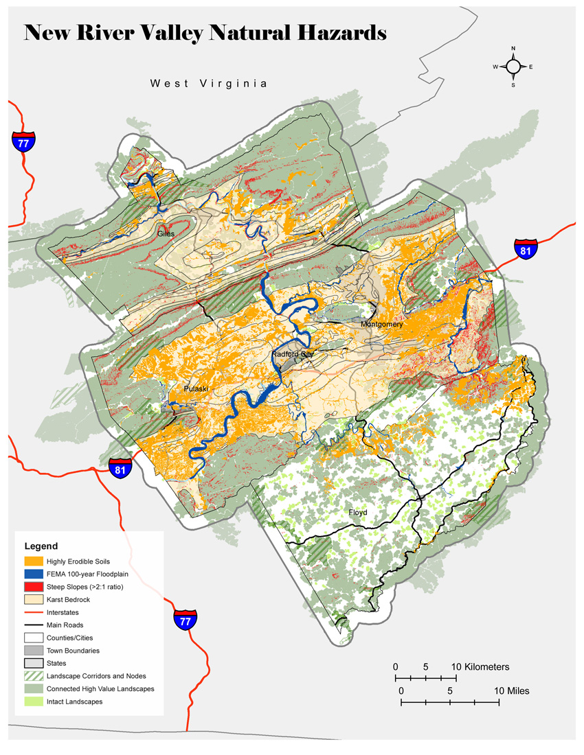 New River Valley Map Nrv Natural & Cultural Assets Mapping