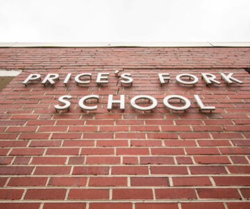 Price's Fork School sign
