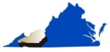 Map of Southwest Virginia region